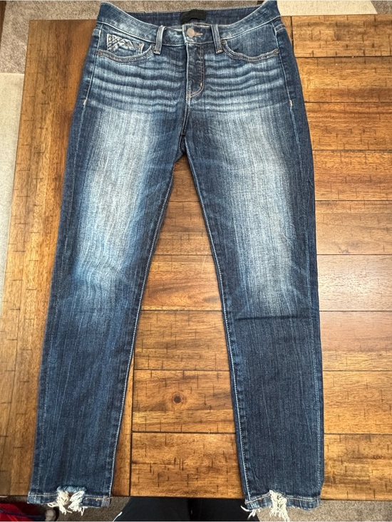 Buckle Black Denim - Buckle Black Dark Blue Cropped Ankle Jeans